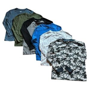 JUMPING BEANS/GYMBOREE Bundle (6) Long Sleeve Tees, size 7/M